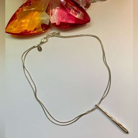 🍀Express ,Cadena de fantasía,color silver con pendiente largo🍀#EX2🍀 - Picture 1 of 8